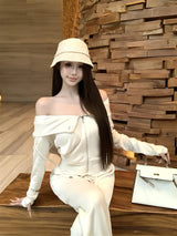 2WAYオフショルスウェットセットアップAS1721