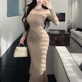 デコルテラインシースルーワンピースAO1842