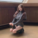 ケープニットグレーセットアップAS1697