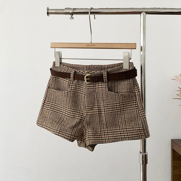 チェックショートパンツ（2COLOR）AB1210