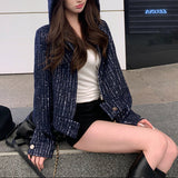 ツイードフーディジャケットAJ1188