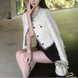 ステッチビーズノーカラージャケットAJ1195