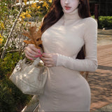 シェイプリブニットワンピースAO1820