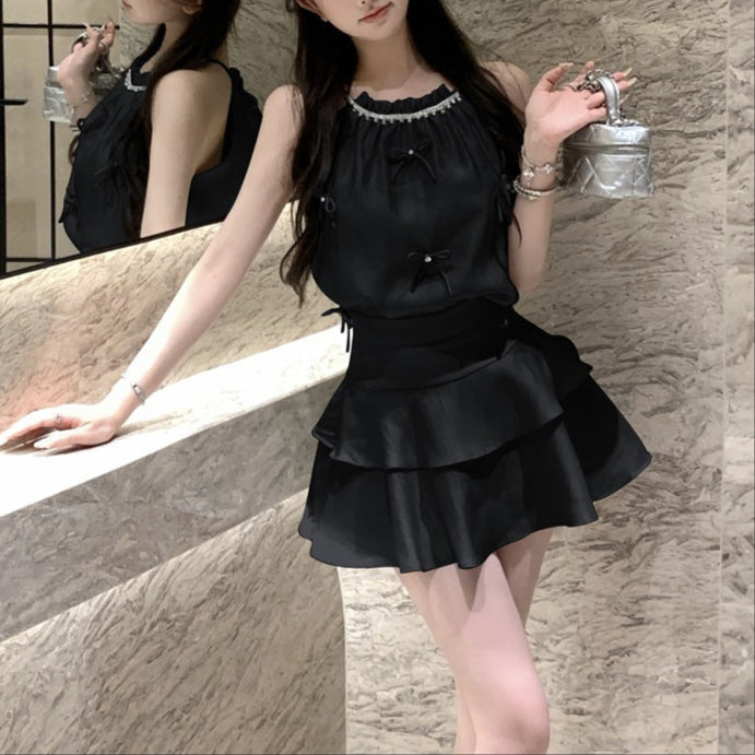 シャイニーリボンセットアップ（3COLOR）AS1623