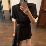 ウエストマークシャツセットアップ（３COLOR）AS1611