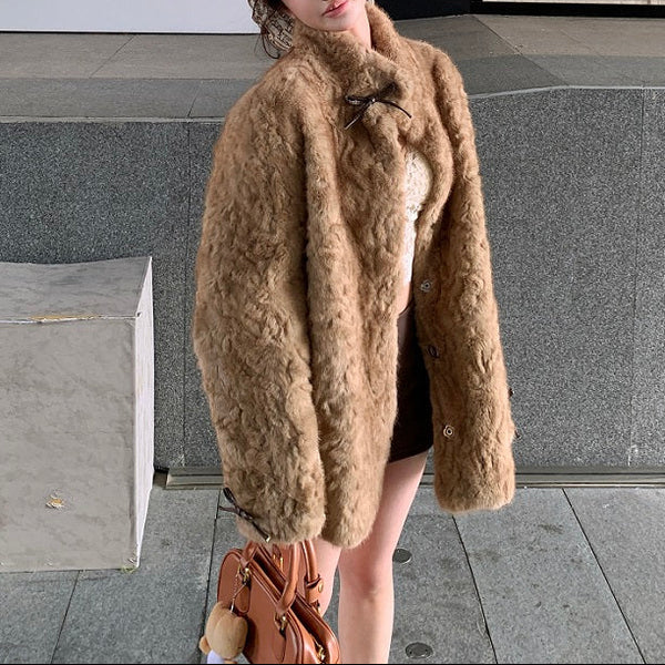 ポイントリボンファーコート（3COLOR）AJ1185 – SNACC