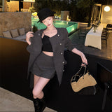 ダブルブレストジャケットセットアップAS1685