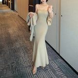 カーディガン付きレーストリムワンピースAS1710