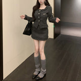 フリンジブラックセットアップAS1674