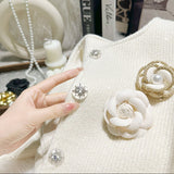 エレガントファーノーカラーコートAJ1187