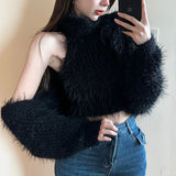 カーデSETノースリーブモヘアニット（3COLOR)AT1394