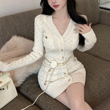 チェーンベルトワンピースAO1834