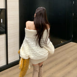 オフショルドルマンニット（2COLOR）AT1401