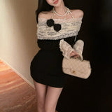 フレンチレースモノトーンワンピースAO1813