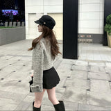 ダブルボタンジャケット×プリーツスカートAS1682