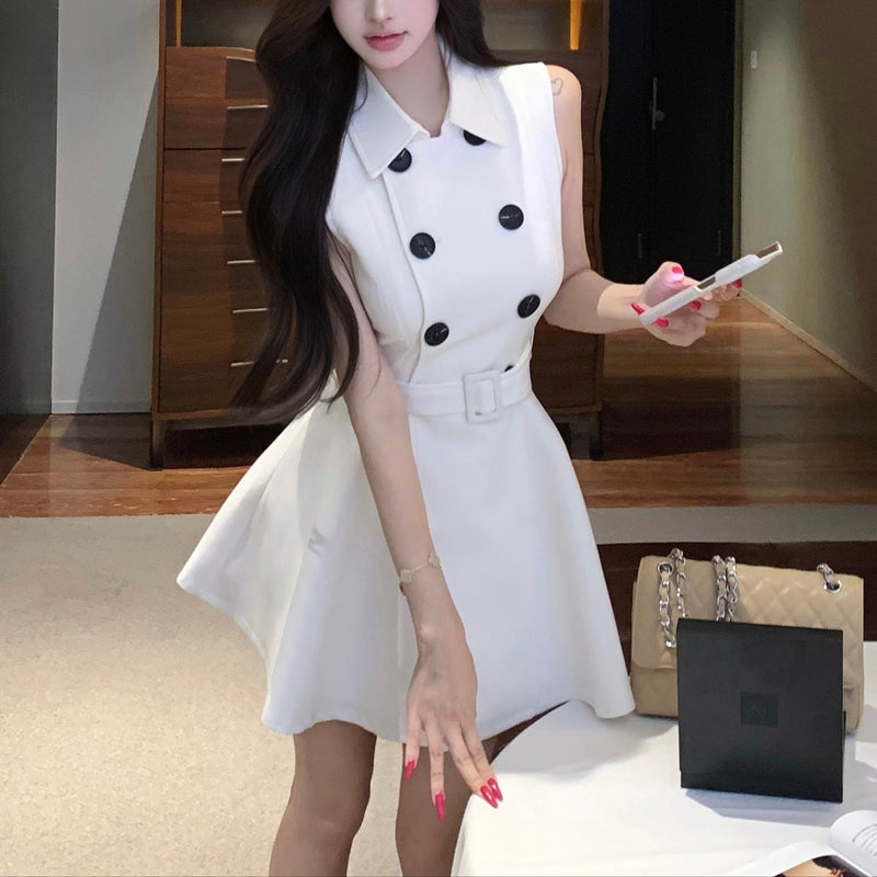 ピュアホワイトAラインワンピースAO1754