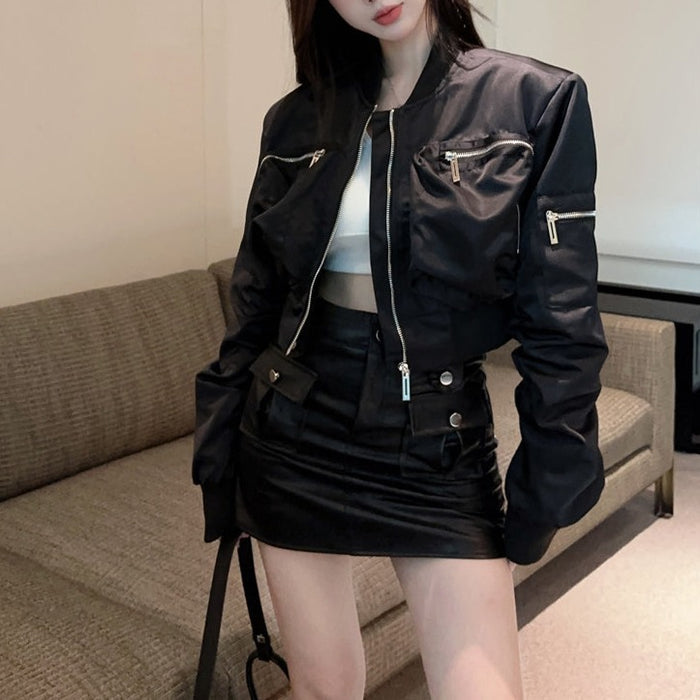 ZARA - ZARA ZW COLLECTION ショート ボンバージャケット M