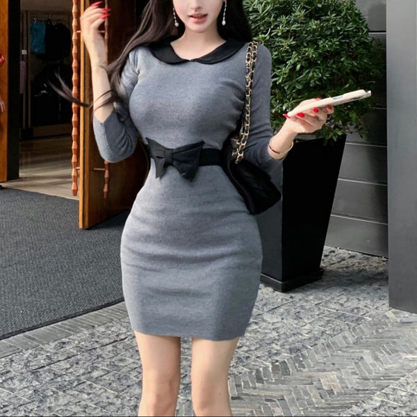 襟付きクラシカルワンピースAO1804