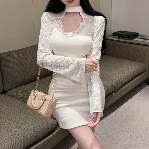 オープンレースワンピースAO1809