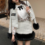 リッチファーモノトーンセットアップAS1670