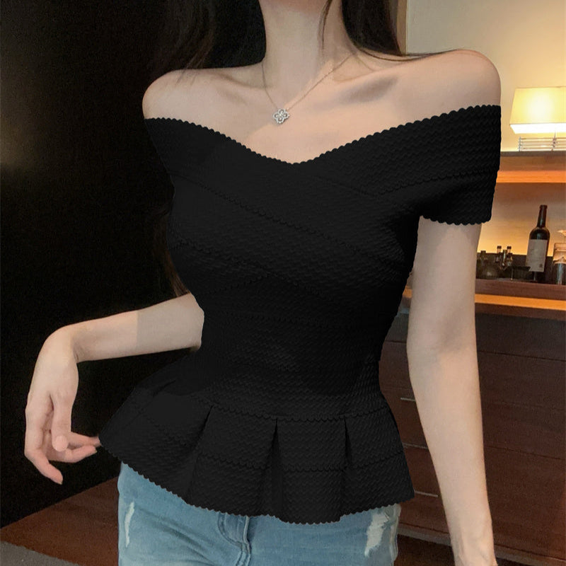 バンテージペプラムトップス（2COLOR）AT1373