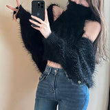 カーデSETノースリーブモヘアニット（3COLOR)AT1394