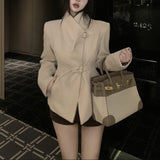 バックルウールコートAJ1189