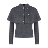 ケープニットグレーセットアップAS1697