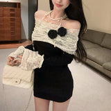 フレンチレースモノトーンワンピースAO1813