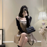 バックレースアップAラインワンピースAO1788