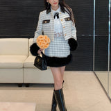 リッチファーモノトーンセットアップAS1670