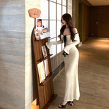 モノトーンロングワンピースAO1850