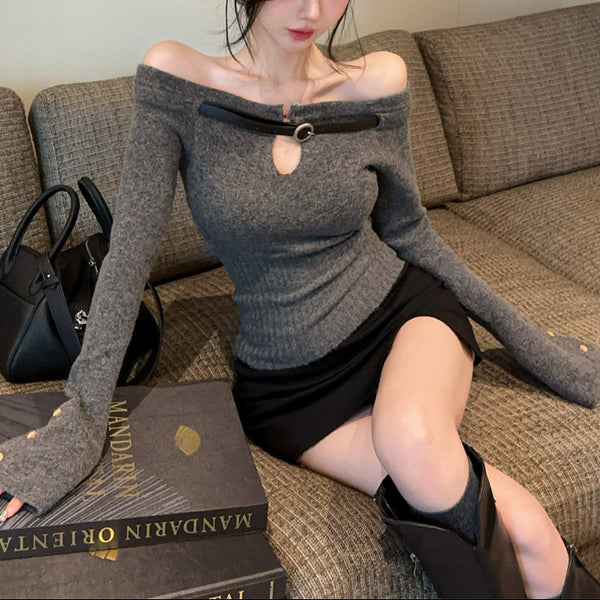 ベルトホローニットAT1391