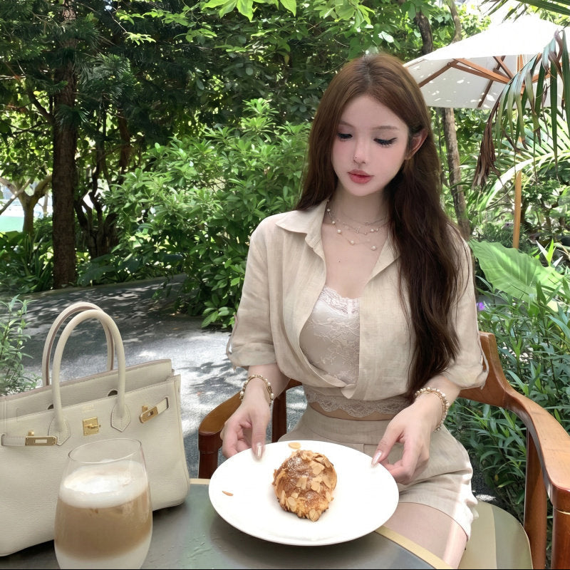 ショートシャツセットアップAS1763 – SNACC