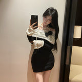 フレンチレースモノトーンワンピースAO1813