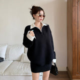 シャツドッキングVネックセットアップ（2COLOR）AS1695