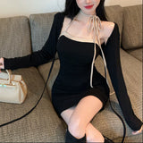 ボレロ付きバイカラーワンピース（2COLOR）AO1800