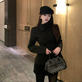 クラシカルネックセットアップ（2COLOR）AS1709