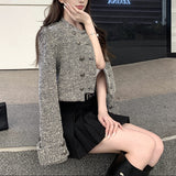 ダブルボタンジャケット×プリーツスカートAS1682