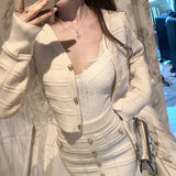 ホワイトニットセットアップAS1722