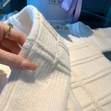 ホワイトニットセットアップAS1722