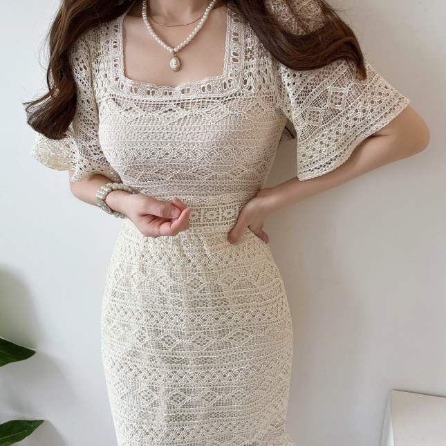クロシェニットワンピースAO1764