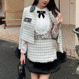 リッチファーモノトーンセットアップAS1670