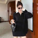 シャツドッキングVネックセットアップ（2COLOR）AS1695