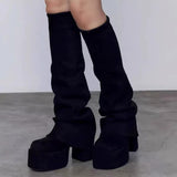 ボリュームシャーリングロングブーツAP1043